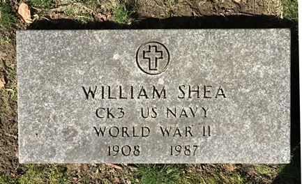 William Shea Grave Marker